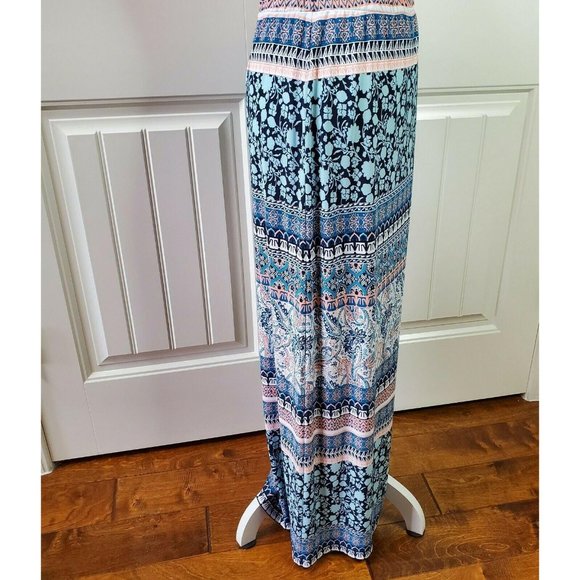 C Apparel Womens Maxi Skirt Multicolored Peach XS - Picture 4 of 6